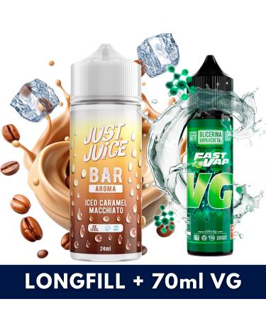 Iced Caramel Macchiato 24ml/120 (Longfill) Just Juice Bar + 70ml VG Fast
