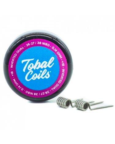 INVERTED DUAL 0.14ohm 26-27/38 Full N80 2’5mm - Tobal Coils
