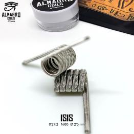 ISIS - Single coil 0.27Ω Ni80 ⵁ2.5mm 5.5vueltas ALMAGRO Coils