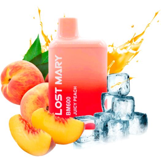 JUICY PEACH Elf Bar Lost Mary BM600 20mg Salt - Desechable