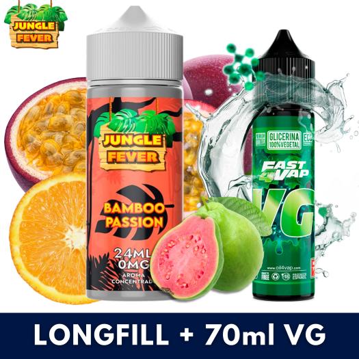 Jungle Fever Bamboo Passion 24ml (Longfill) + VG FAST 70ML Jungle Fever Bamboo Passion 24ml (Longfill) + VG FAST 70ML