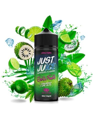 Just Juice EXOTIC FRUITS GUANABANA LIME ICE 100ml + Nicokits Gratis