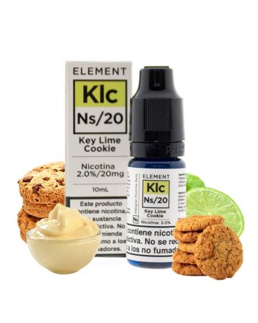 KEY LIME COOKIE - ELEMENT ELIQUID SALTS 10 ml - Líquido con SALES DE NICOTINA