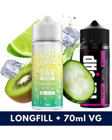 Kiwi Cooler 24ml/120 (Longfill) Just Juice Bar + 70ml VG Fast