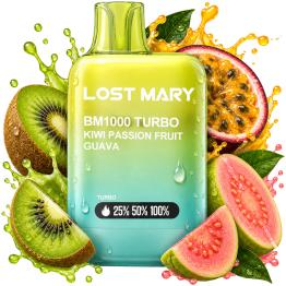 Kiwi Passion Fruit Guava BM1000 Turbo Lost Mary by ElfBar 20mg