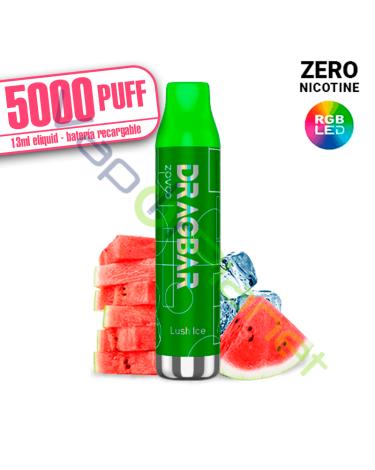 LED - Dragbar LUSH ICE 13ml - 5000 PUFF - Zovoo by VooPoo - Desechable SIN NICOTINA