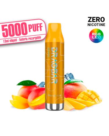 LED – Dragbar MANGO ICE 13ml – 5000 PUFF – Zovoo by VooPoo – Desechable SIN NICOTINA