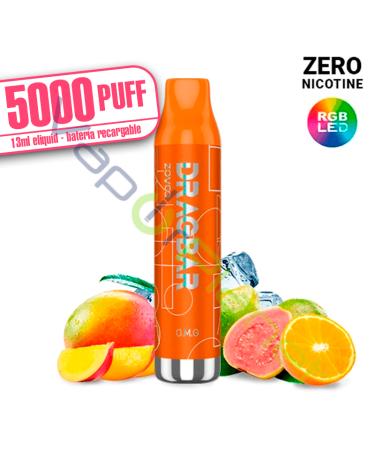 LED – Dragbar ORANGE MANGO GUAVA 13ml – 5000 PUFF – Desechable SIN NICOTINA