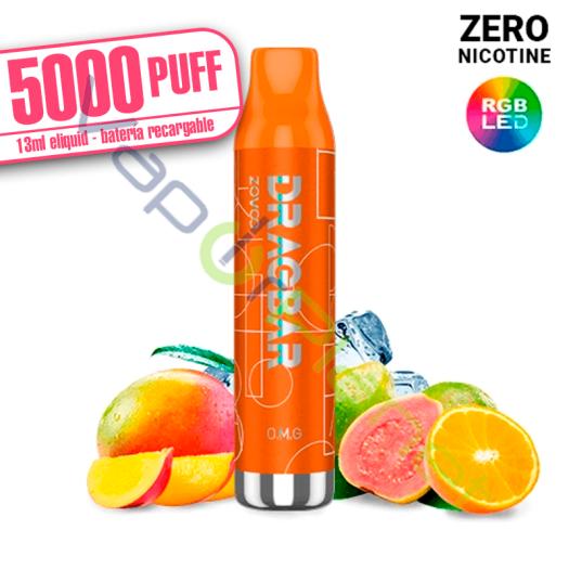 LED – Dragbar ORANGE MANGO GUAVA 13ml – 5000 PUFF – Desechable SIN NICOTINA