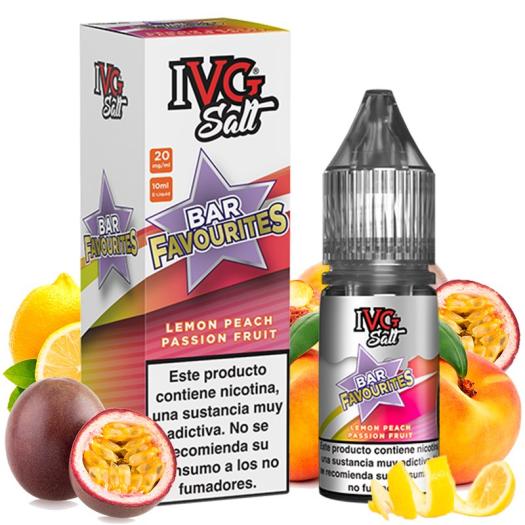 LEMON PEACH PASSION FRUIT 10 ml – I VG – Líquido con SALES DE NICOTINA
