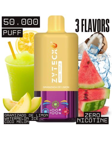 Lemon Slush | MAGIC TRIPLE Desechable | 50.000 Puffs Sin Nicotina |
