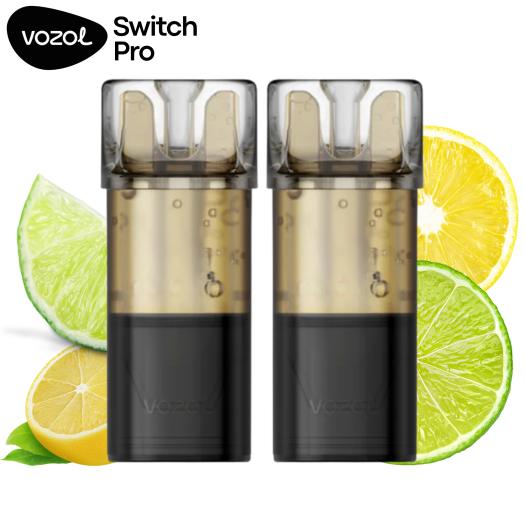 Lima Limón | Pack 2 uds | Cartuchos Precargados 20mg Vozol Switch Pro