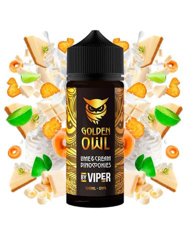 Lime Cream Dinocookies 100ml + Nicokits gratis - Golden Owl by Viper