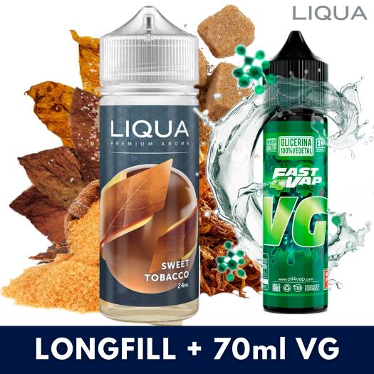Liqua Sweet Tobacco Aroma 24ml (Longfill) + VG FAST 70ML