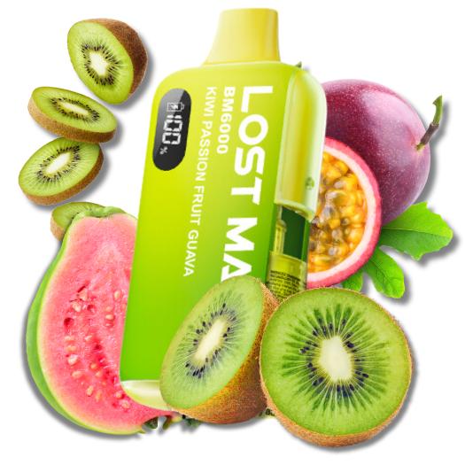 LOST MARY BM6000 | Kiwi Passion Fruit Guava | 6000 puffs 20mg by ElfBar LOST MARY BM6000 | Kiwi Passion Fruit Guava | 6000 puffs 20mg by ElfBar