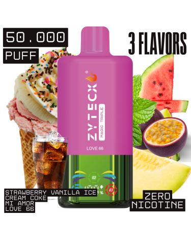 Love 66 | MAGIC TRIPLE Desechable | 50.000 Puffs Sin Nicotina |