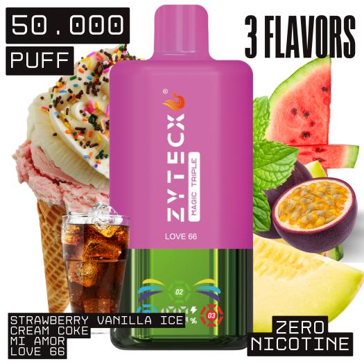 Love 66 | MAGIC TRIPLE Desechable | 50.000 Puffs Sin Nicotina |