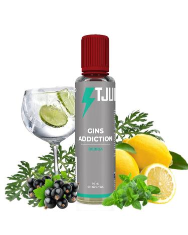 Líquido T-JUICE - GINS ADDICTION 50ml + Nicokit Gratis