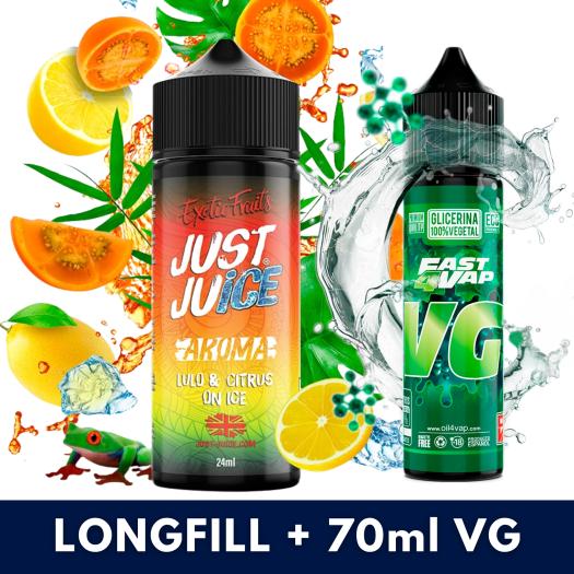 Lulo & Citrus On Ice 24ml/120 (Longfill) Just Juice + 70ml VG Fast Lulo & Citrus On Ice 24ml/120 (Longfill) Just Juice + 70ml VG Fast
