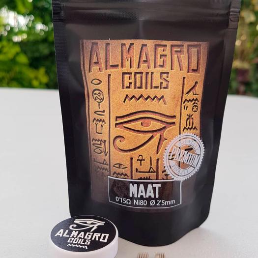 MAAT - Dual coil 0.15Ω Ni80 ⵁ2.5mm 5vueltas ALMAGRO Coils