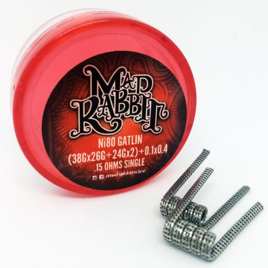 Mad Rabbit Coils - Ni80 Gatlin 0.15 ohm - 2 Uds