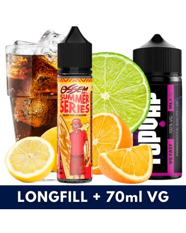 MALIBU Citrus Cola 20ml/60 (Longfill) Ossem + 70ml VG Fast