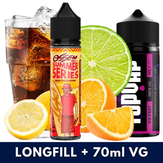 MALIBU Citrus Cola 20ml/60 (Longfill) Ossem + 70ml VG Fast