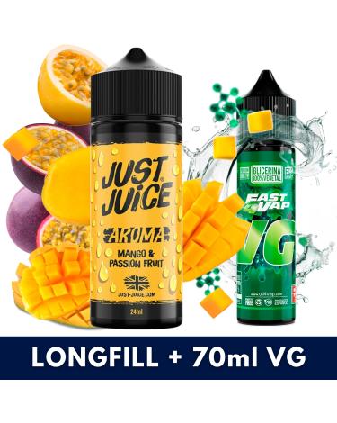 Mango Passion 24ml/120 (Longfill) Just Juice + 70ml VG Fast