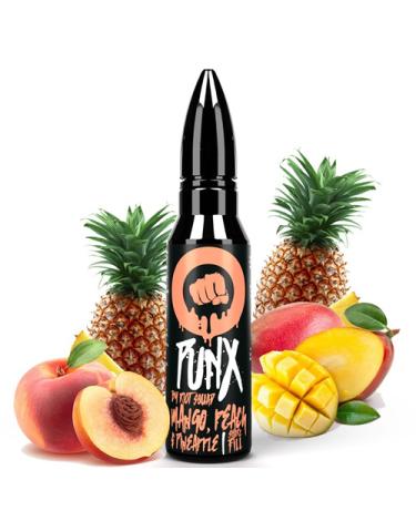 Mango, Peach &amp; Pineapple 50ml + Nicokits Gratis - Riot Squad Punx