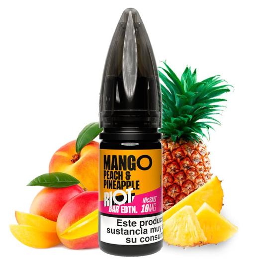 MANGO PEACH PINEAPPLE - Riot Squad Bar EDTN 10 ml - 10 mg y 20 mg - Líquido con SALES DE NICOTINA