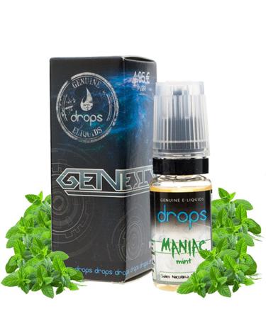 MANIAC MINT Drops Sales 10 ml 10mg y 20mg - SALES DE NICOTINA