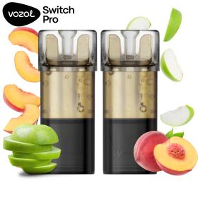 Manzana Melocotón | Pack 2 uds | Cartuchos Precargados 20mg Vozol Switch Pro