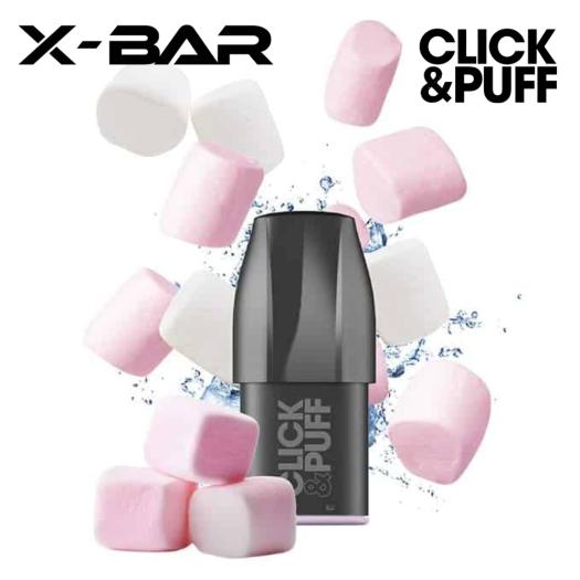 MARSHMALLOW Cartucho Click & Puff X-Bar 2ml 20mg 600 Puff (1 ud)