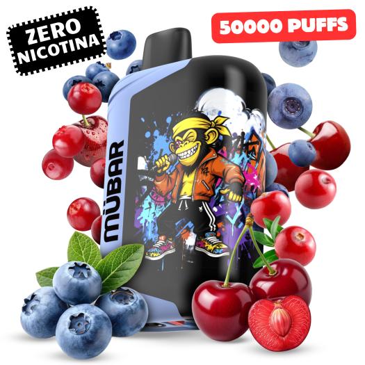 Mübar Eden Beast 50K Blueberry Cherry Cranberry Vape Desechable 0mg
