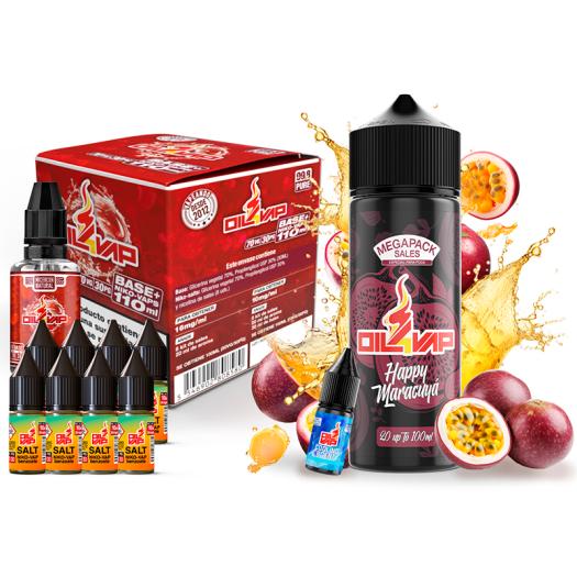 Megapack de Sales de Nictoina HAPPY MARACUYÁ - OIL4VAP