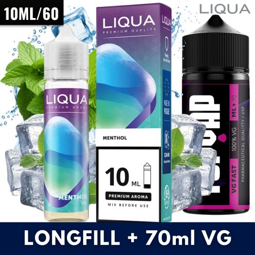 Menthol 10ml/60 (Longfill) Liqua + 70ml VG Fast