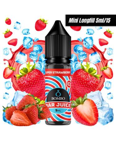 MiniLongfill Super Strawberry Ice 5ml/15 - Bombo Bar Juice
