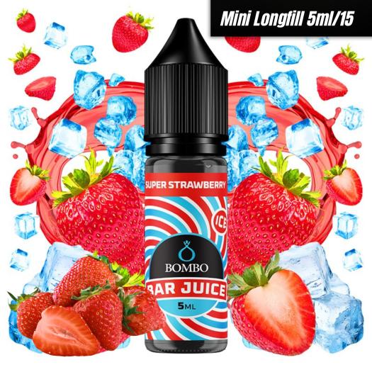 MiniLongfill Super Strawberry Ice 5ml/15 - Bombo Bar Juice