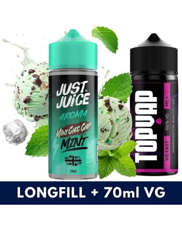 Mint Choco Chip 24ml/120 (Longfill) Just Juice Mint + 70ml VG Fast