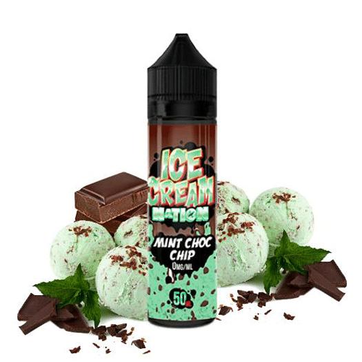 Mint Choco Chip - Ice Cream Nation - 50 ML + 10 ml Nicokit Gratis