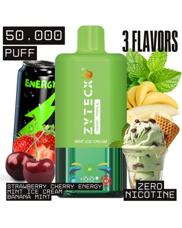 Mint Ice Cream | MAGIC TRIPLE Desechable | 50.000 Puffs Sin Nicotina |