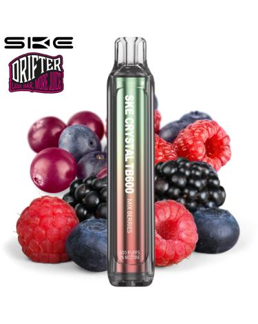 Mix Berries SKE x Drifter Crystal TB600 20mg Desechable