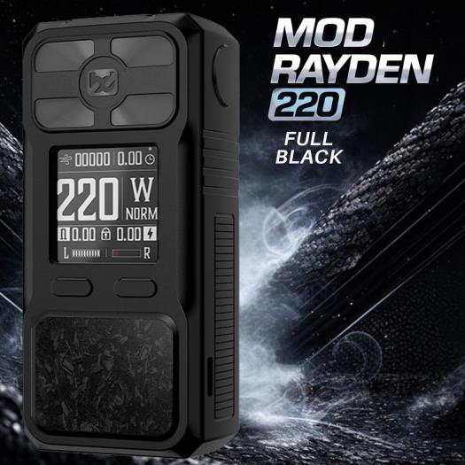 Mod Rayden 220 Full Black BD Vape