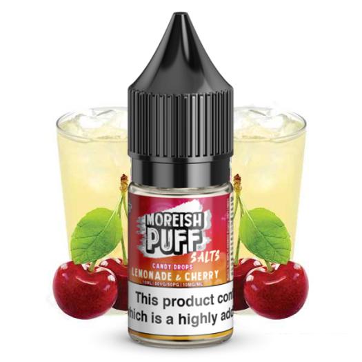 MOREISH PUFF SALT - Lemonade and Cherry 10 ml - 10mg y 20mg - Líquido con SALES DE NICOTINA