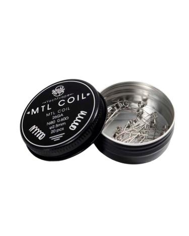 Mtl Coil 26GA ni80 0.6Ω 2.5mm (20pcs) - Yachtvape