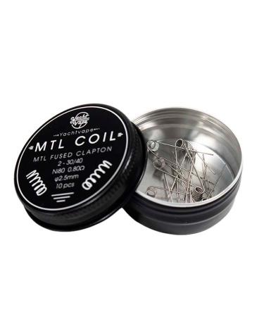 Mtl Coil Mtl Fused Clapton C10 - 2-30/40 - Ni80 0.80Ω 2.5mm (10pcs) - Yachtvape