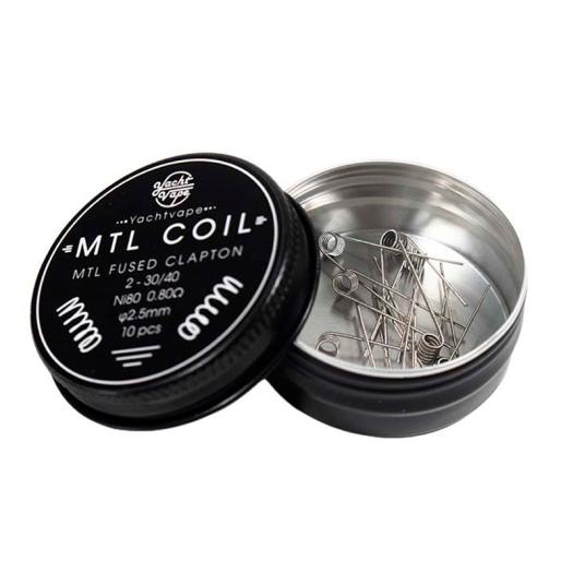 Mtl Coil Mtl Fused Clapton C10 - 2-30/40 - Ni80 0.80Ω 2.5mm (10pcs) - Yachtvape