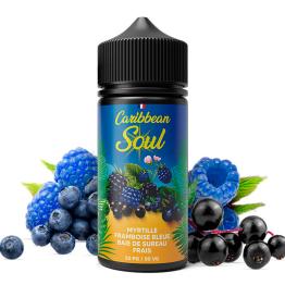 Myrtille Framboise Bleue Baie de Sureau 100ml + 2 Nicokits - Caribbean Soul