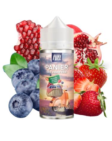 Myrtille Grenade Fraise 100ml + NIcokits - Panier by Maison Fuel