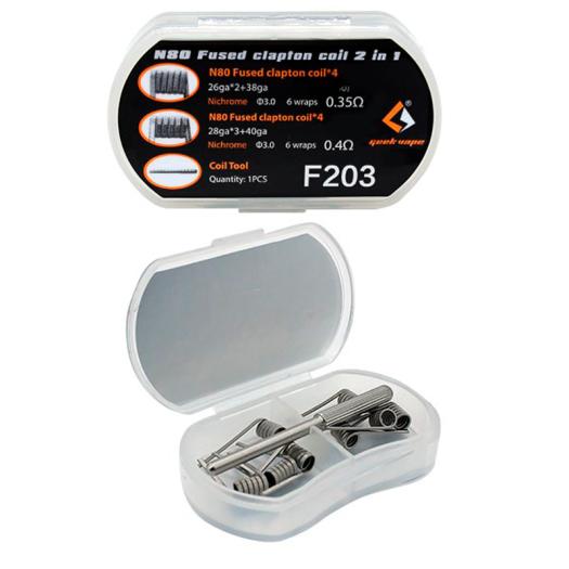 N80 Fused Clapton Coil 2 In 1 - Geekvape (8 uds)